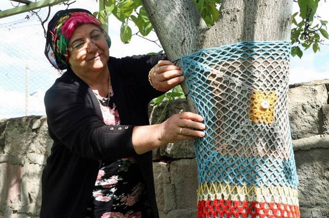 Evde sıkılanlara müjde: Bahçenizi böyle güzelleştirebilirsiniz! Elindeki iplerle bakın neler yaptı... 9